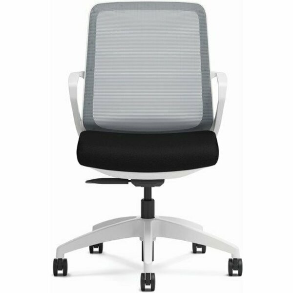 The Hon Co Task Chair, Black Fabric, 27inx27inx41in, DW Frame/Fog Mesh Back HONCLQIFCU10DW